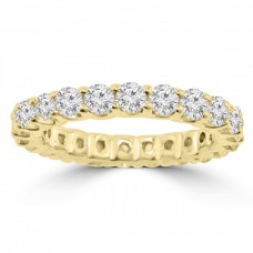 2.21 ct Ladies Round Cut Diamond Eternity Wedding Band in Yellow Gold 2.21 ct Ladies Round Cut Diamond Eternity Wedding Band in Yellow Gold