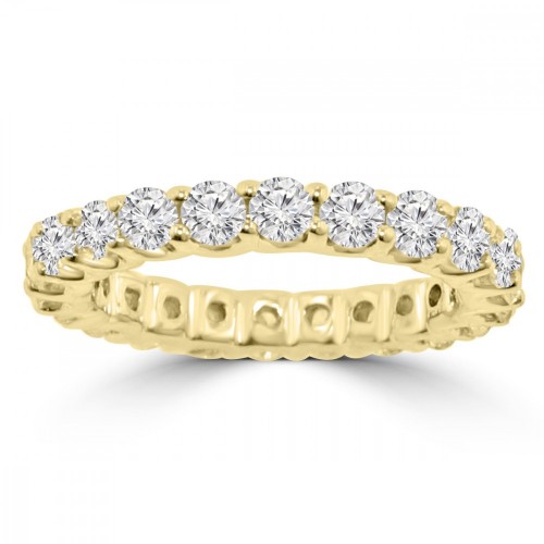 2.21 ct Ladies Round Cut Diamond Eternity Wedding Band in Yellow Gold 2.21 ct Ladies Round Cut Diamond Eternity Wedding Band in Yellow Gold