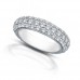3.50 ct Ladies Three Row Diamond Eternity Wedding Band Ring 3.50 ct Ladies Three Row Diamond Eternity Wedding Band Ring