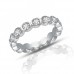 0.75 ct Women's Diamond Eternity Band Ring In 14 kt White Gold 0.75 ct Women's Diamond Eternity Band Ring In 14 kt White Gold