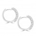 0.85 ct Ladies Round Cut Diamond Hoop Huggie Earrings 0.85 ct Ladies Round Cut Diamond Hoop Huggie Earrings