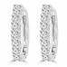 0.85 ct Ladies Round Cut Diamond Hoop Huggie Earrings 0.85 ct Ladies Round Cut Diamond Hoop Huggie Earrings