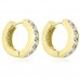 1.20 ct Ladies Round Cut Diamond Hoop Huggie Earrings In 14 Kt Yellow Gold 1.20 ct Ladies Round Cut Diamond Hoop Huggie Earrings In 14 Kt Yellow Gold