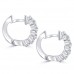 1.40 ct Ladies Round Cut Diamond Huggie Earrings In 14 Kt White Gold 1.40 ct Ladies Round Cut Diamond Huggie Earrings In 14 Kt White Gold