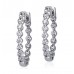 2.00 ct Ladies Round Cut Diamond Hoop Huggie Earrings 2.00 ct Ladies Round Cut Diamond Hoop Huggie Earrings