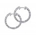 2.00 ct Ladies Round Cut Diamond Hoop Huggie Earrings 2.00 ct Ladies Round Cut Diamond Hoop Huggie Earrings