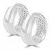 1.25 ct Ladies Round Cut Diamond Huggie Earrings In 14 Kt White Gold 1.25 ct Ladies Round Cut Diamond Huggie Earrings In 14 Kt White Gold