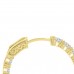 2.10 ct Ladies Round Cut Diamond Hoop Huggie Earrings in Yellow Gold 2.10 ct Ladies Round Cut Diamond Hoop Huggie Earrings in Yellow Gold