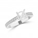 0.30 Ct Ladies Round Cut Diamond Semi Mounting Engagement Ring in 14k White Gold 0.30 Ct Ladies Round Cut Diamond Semi Mounting Engagement Ring in 14k White Gold