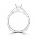 0.30 Ct Ladies Round Cut Diamond Semi Mounting Engagement Ring in 14k White Gold 0.30 Ct Ladies Round Cut Diamond Semi Mounting Engagement Ring in 14k White Gold
