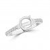 0.50 Ct Ladies Round Cut Diamond Semi Mounting Engagement Ring in 14k White Gold 0.50 Ct Ladies Round Cut Diamond Semi Mounting Engagement Ring in 14k White Gold