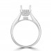 0.45 Ct Ladies Round Cut Diamond Semi Mounting Engagement Ring in 14k White Gold 0.45 Ct Ladies Round Cut Diamond Semi Mounting Engagement Ring in 14k White Gold