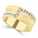 0.65 ct Men's Round Cut Diamond Wedding Band in Yellow Gold Channel Setting 0.65 ct Men's Round Cut Diamond Wedding Band in Yellow Gold Channel Setting