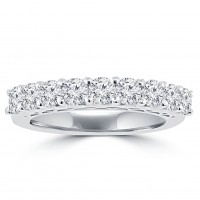 1.20 ct Round Cut Diamond Wedding Band Ring in Prong Setting 1.20 ct Round Cut Diamond Wedding Band Ring in Prong Setting
