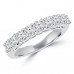 1.20 ct Round Cut Diamond Wedding Band Ring in Prong Setting