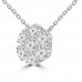 2.10 ct Ladies Round Cut Diamond Pendant / Necklace in 14 kt White Gold 2.10 ct Ladies Round Cut Diamond Pendant / Necklace in 14 kt White Gold