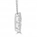 0.75 Ct Ladies Round Cut Diamond Circle Pendant / Necklace With 16 inch Chain 0.75 Ct Ladies Round Cut Diamond Circle Pendant / Necklace With 16 inch Chain