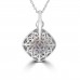 6.36 Ct Cushion cut Citrine and Round Cut Diamond Pendent In 14 kt Gold 6.36 Ct Cushion cut Citrine and Round Cut Diamond Pendent In 14 kt Gold