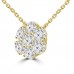 2.10 ct Ladies Round Cut Diamond Pendant / Necklace in 14 kt Yellow Gold 2.10 ct Ladies Round Cut Diamond Pendant / Necklace in 14 kt Yellow Gold