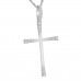 0.27 ct Round Cut Diamond Cross Pendant Necklace (G Color SI-1 Clarity) in 14 kt White Gold with 16 inch Chain 0.27 ct Round Cut Diamond Cross Pendant Necklace (G Color SI-1 Clarity) in 14 kt White Gold with 16 inch Chain