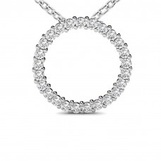 1.00 Ct Ladies Round Cut Diamond Pendant / Necklace With 16 inch chain 1.00 Ct Ladies Round Cut Diamond Pendant / Necklace With 16 inch chain