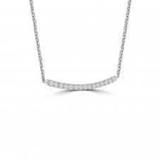 0.55 ct Round Cut Diamond Stick Bar Horizontal Long Pendant Necklace for Women (G Color SI-1 Clarity) with 16 inch Chain Included 0.55 ct Round Cut Diamond Stick Bar Horizontal Long Pendant Necklace for Women (G Color SI-1 Clarity) with 16 inch Chain Included