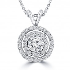 1.21 Ct Ladies Round Cut Diamond Pendant / Necklace 1.21 Ct Ladies Round Cut Diamond Pendant / Necklace