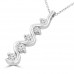 1.00 Ct Ladies Five Stone Round Cut Diamond Pendant / Necklace 1.00 Ct Ladies Five Stone Round Cut Diamond Pendant / Necklace