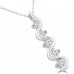 1.00 Ct Ladies Five Stone Round Cut Diamond Pendant / Necklace 1.00 Ct Ladies Five Stone Round Cut Diamond Pendant / Necklace