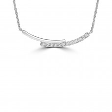 0.35 ct Round Cut Diamond Stick Bar Horizontal Long Pendant Necklace for Women (G Color SI-1 Clarity) with 16 inch Chain Included 0.35 ct Round Cut Diamond Stick Bar Horizontal Long Pendant Necklace for Women (G Color SI-1 Clarity) with 16 inch Chain Included