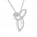 0.43 Ct Ladies Round Cut and Marquise cut Diamond Pendant / Necklace 0.43 Ct Ladies Round Cut and Marquise cut Diamond Pendant / Necklace