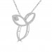 0.43 Ct Ladies Round Cut and Marquise cut Diamond Pendant / Necklace 0.43 Ct Ladies Round Cut and Marquise cut Diamond Pendant / Necklace