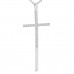 0.29 ct Round Cut Diamond Cross Pendant Necklace (G Color SI-1 Clarity) in 14 kt White Gold with 16 inch Chain 0.29 ct Round Cut Diamond Cross Pendant Necklace (G Color SI-1 Clarity) in 14 kt White Gold with 16 inch Chain