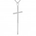 0.29 ct Round Cut Diamond Cross Pendant Necklace (G Color SI-1 Clarity) in 14 kt White Gold with 16 inch Chain 0.29 ct Round Cut Diamond Cross Pendant Necklace (G Color SI-1 Clarity) in 14 kt White Gold with 16 inch Chain