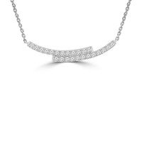 0.78 ct Round Cut Diamond Stick Bar Horizontal Long Pendant Necklace for Women (G Color SI-1 Clarity) with 16 inch Chain Included 0.78 ct Round Cut Diamond Stick Bar Horizontal Long Pendant Necklace for Women (G Color SI-1 Clarity) with 16 inch Chain Included