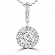 0.96 Ct Ladies Round Cut Diamond Solitaire Pendant 0.96 Ct Ladies Round Cut Diamond Solitaire Pendant