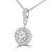0.96 Ct Ladies Round Cut Diamond Solitaire Pendant 0.96 Ct Ladies Round Cut Diamond Solitaire Pendant
