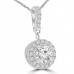 0.96 Ct Ladies Round Cut Diamond Solitaire Pendant 0.96 Ct Ladies Round Cut Diamond Solitaire Pendant