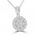 1.81 Ct Ladies Round Cut Diamond Pendant / Necklace
