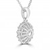 1.81 Ct Ladies Round Cut Diamond Pendant / Necklace