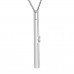 0.10 ct Round Cut Diamond Stick Bar Vertical Long Pendant Necklace for Women (G Color SI-1 Clarity) in 14 kt White Gold with 16 inch Chain Included 0.10 ct Round Cut Diamond Stick Bar Vertical Long Pendant Necklace for Women (G Color SI-1 Clarity) in 14 kt White Gold with 16 inch Chain Included