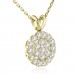 1.00 Ct Ladies Round Cut Diamond Pendant / Necklace Yellow Gold 1.00 Ct Ladies Round Cut Diamond Pendant / Necklace Yellow Gold