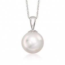 White Pearl Pendant / Necklace in Silver White Pearl Pendant / Necklace in Silver