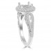 0.85 ct Ladies Round Cut Diamond Semi Mounting Engagement Ring in 14 kt White Gold 0.85 ct Ladies Round Cut Diamond Semi Mounting Engagement Ring in 14 kt White Gold