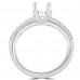 0.35 ct Ladies Round Cut Diamond Semi Mounting Engagement Ring in 14 kt White Gold 0.35 ct Ladies Round Cut Diamond Semi Mounting Engagement Ring in 14 kt White Gold
