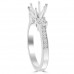 0.62 ct Ladies Round Cut Diamond Semi Mounting Engagement Ring in 14 kt White Gold 0.62 ct Ladies Round Cut Diamond Semi Mounting Engagement Ring in 14 kt White Gold