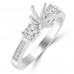 0.62 ct Ladies Round Cut Diamond Semi Mounting Engagement Ring in 14 kt White Gold 0.62 ct Ladies Round Cut Diamond Semi Mounting Engagement Ring in 14 kt White Gold