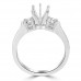 0.62 ct Ladies Round Cut Diamond Semi Mounting Engagement Ring in 14 kt White Gold 0.62 ct Ladies Round Cut Diamond Semi Mounting Engagement Ring in 14 kt White Gold