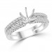 0.65 ct Ladies Round Cut Diamond Semi Mounting Engagement Ring in 14 kt White Gold 0.65 ct Ladies Round Cut Diamond Semi Mounting Engagement Ring in 14 kt White Gold
