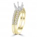 0.65 ct Ladies Round Cut Diamond Semi Mounting Engagement Ring in 14 kt Yellow Gold 0.65 ct Ladies Round Cut Diamond Semi Mounting Engagement Ring in 14 kt Yellow Gold